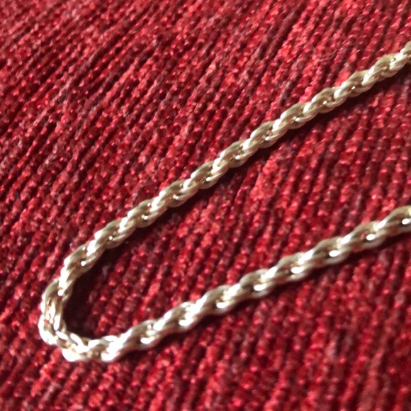 Jewelry | 525 16 Silver Tone Rope Chain | Poshmark